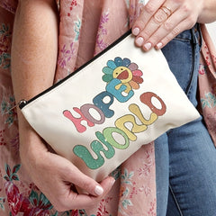Hope World Pattern Women Cosmetic Bag Makeup Storage Bath Supplies Wash Bag