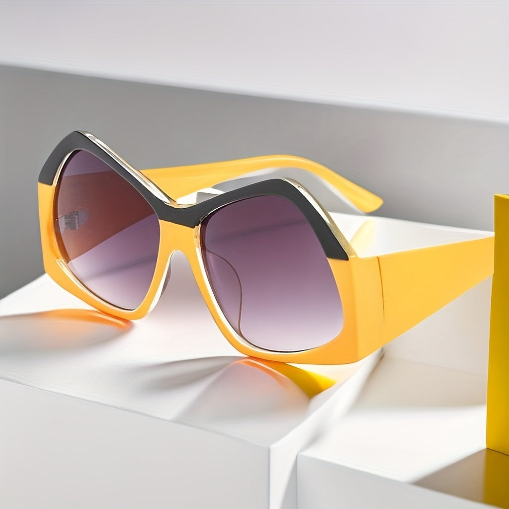 Y2K Oversized Irregular Sunglasses UV400 Shades Decorative Glasses