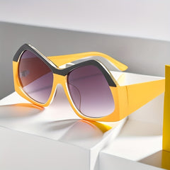Y2K Oversized Irregular Sunglasses UV400 Shades Decorative Glasses