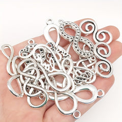 20pcs Zinc Alloy Charms Antique Silver Pendants for DIY Jewelry Making
