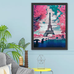 DIY 5D Diamond Painting Kit Iron Tower Home Wall Decor Gift