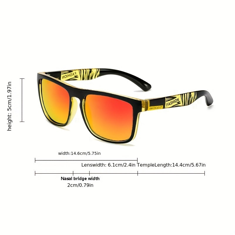 Men's Sports Sunglasses for Outdoor Activities, Polarized Lens UV400 Protection