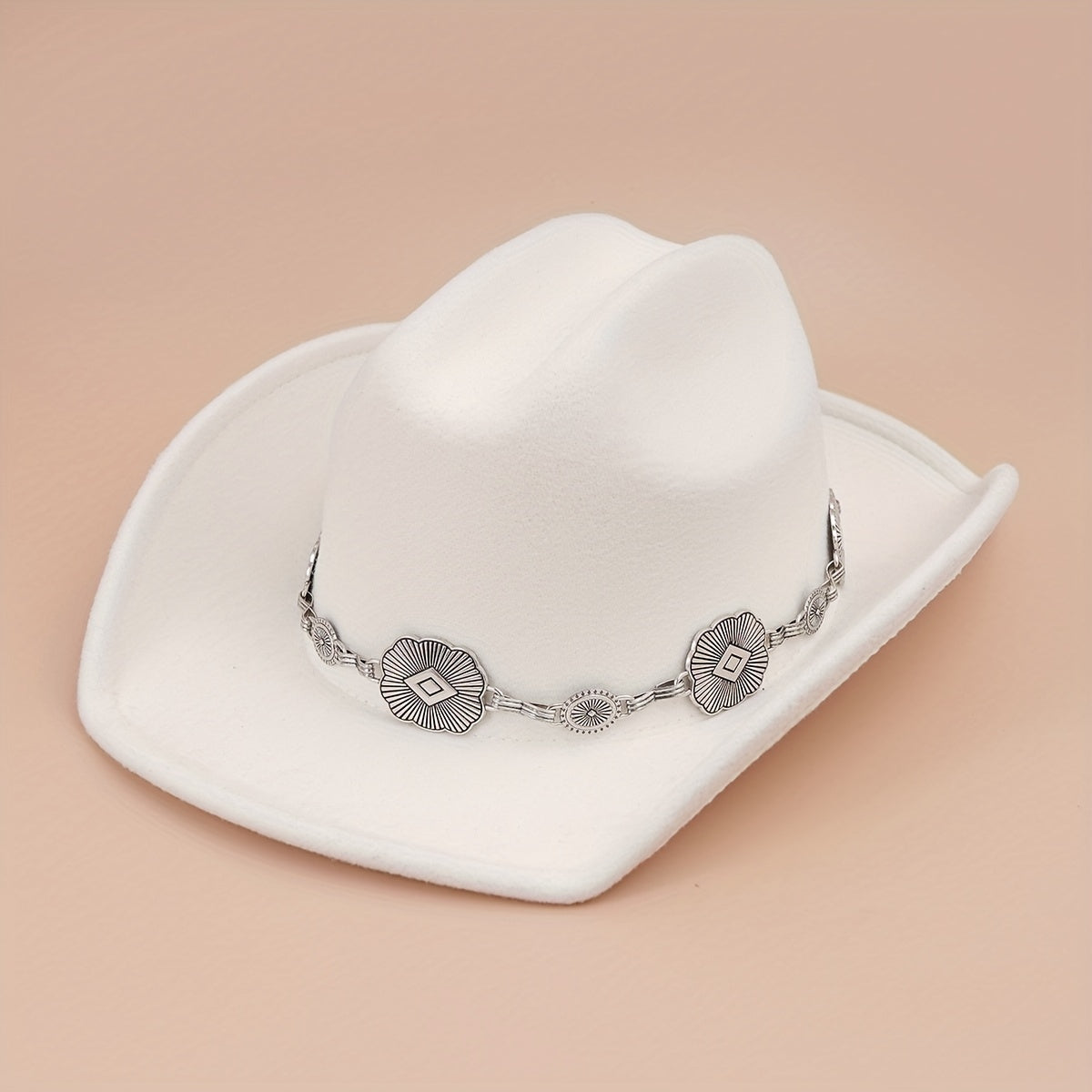 Vintage Western Cowboy Hat Solid Jazz Fedora Cap Unisex Felt Hats