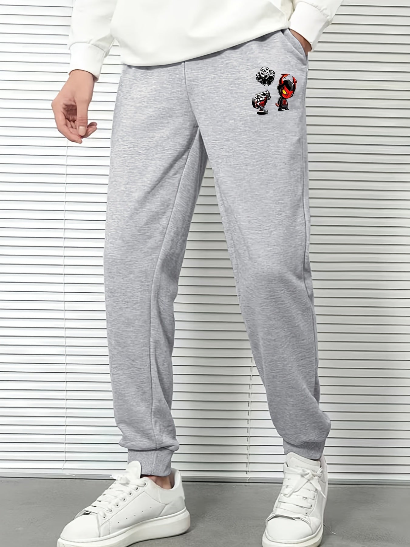 Men's Cartoon Print Sports Pants