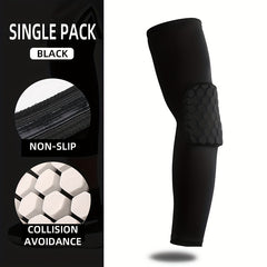 Honeycomb Arm Sleeves UV Protection Elbow Guards for Outdoor Sports