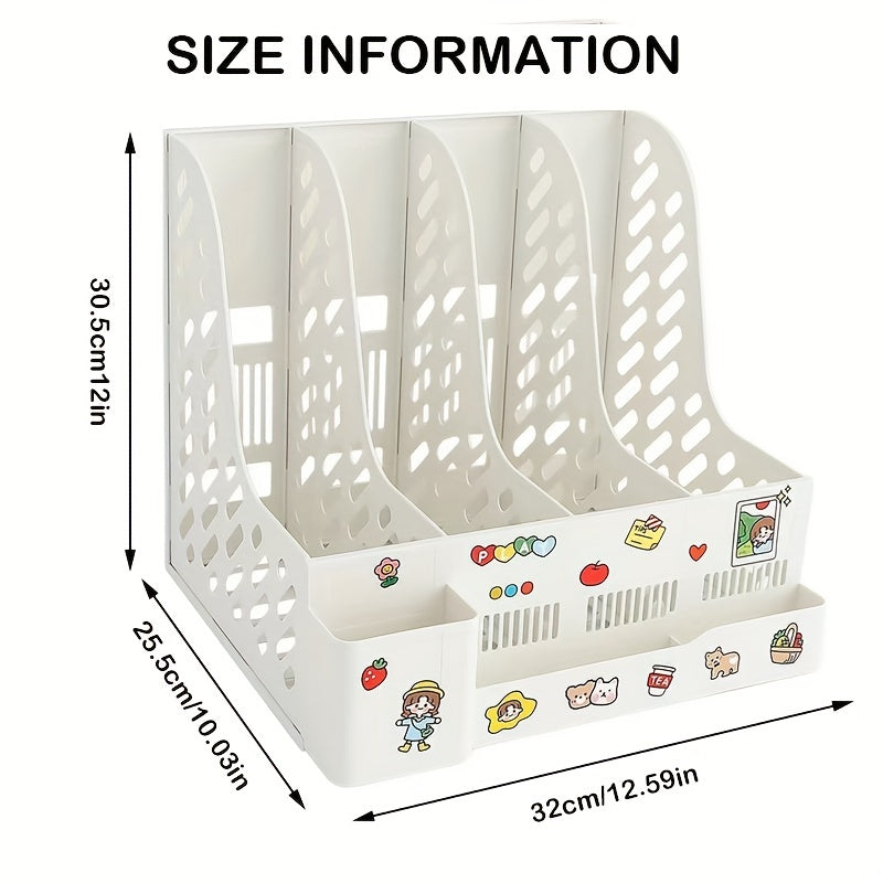Desktop Bookends Storage Organizer for Office Desk and School