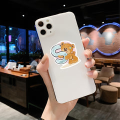 36pcs Cartoon Letter Stickers for Cup Notebook Phone Furniture Decoration