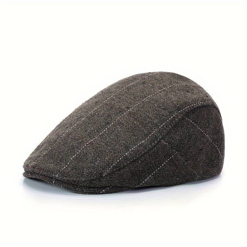 Men's Wool Beret Newsboy Cap Winter Painter Hat