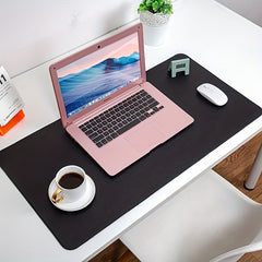 Medium Pink Leather Mouse Pad with Car Line