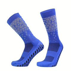 Men's Sports Grip Socks Non-slip Football Crew Socks