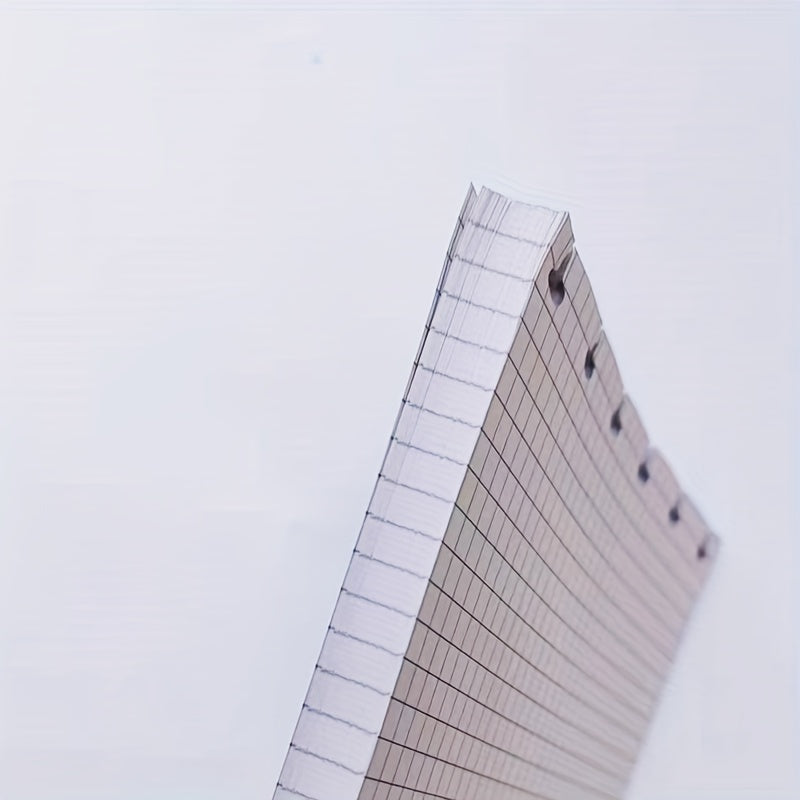 80 Sheets A5 Plaid Filler Paper Loose Leaf 6 Hole Punch