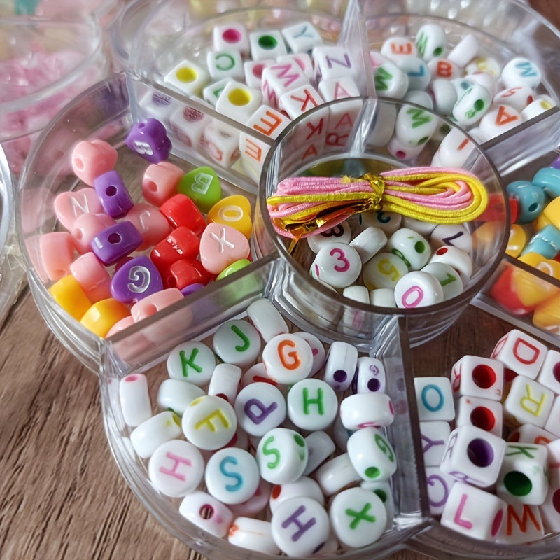 Kids Beaded Toys DIY Necklace Bracelet Plum Box Educational