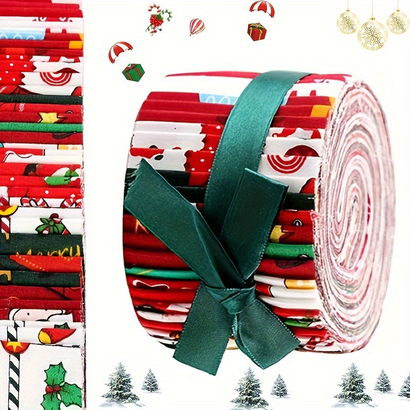20pcs Christmas Fabric Patchwork Cotton Squares Bundle Quilting Craft Sewing