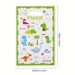 10pcs Dinosaur Gift Bag Kids Jungle Animal Birthday Party Supplies