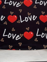 Plus Size Casual Dress Women's Plus Art Letter & Heart Print Bodycon Tank Dress