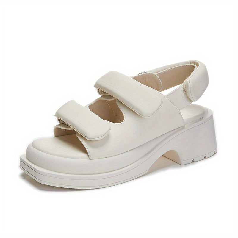 Women's Casual Solid Sports Sandals with Thick Bottom