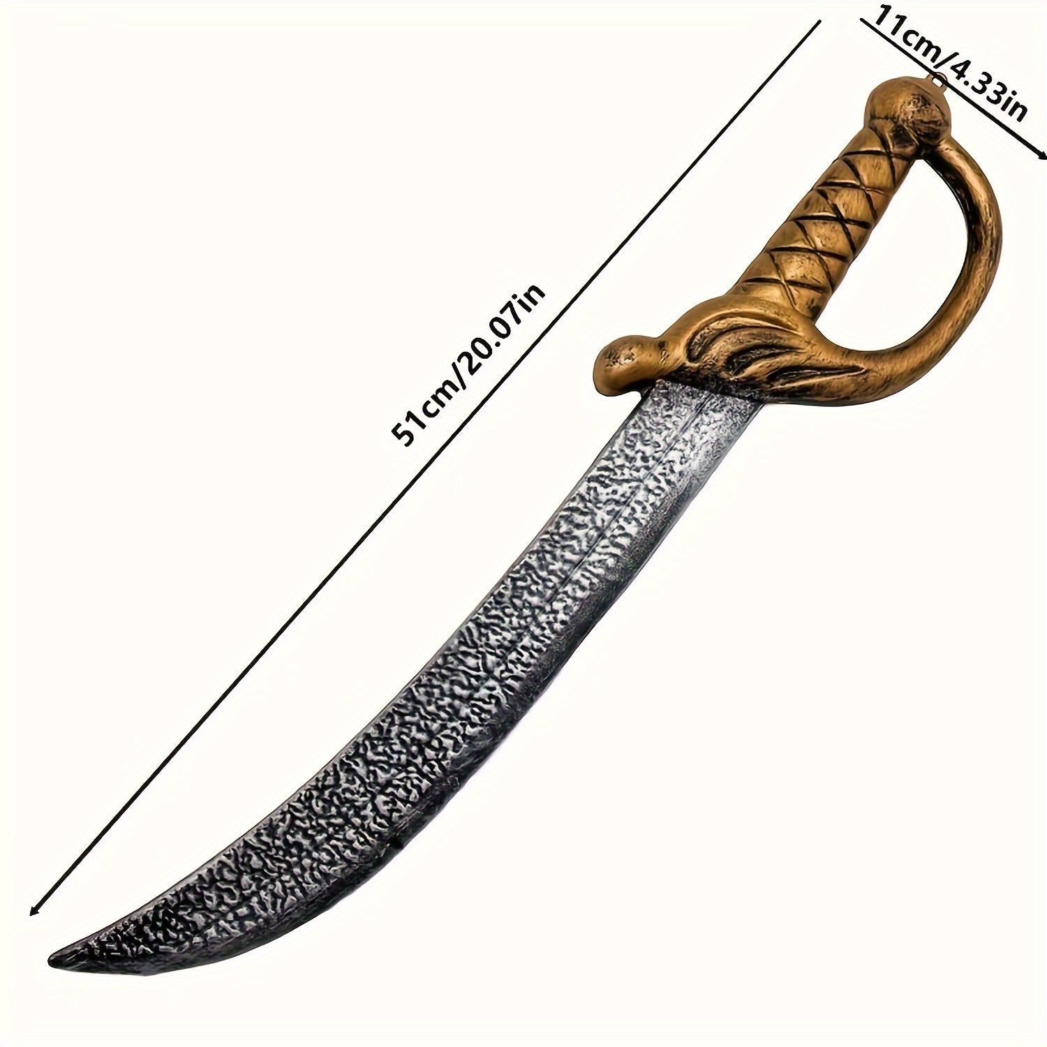 2pc Pirate Sword 1pc 2pc Plastic Nautical Pirate Sword Prop For Role Play