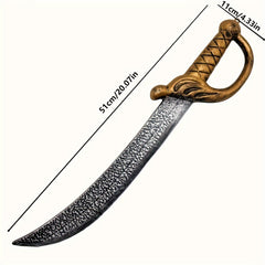 2pc Pirate Sword 1pc 2pc Plastic Nautical Pirate Sword Prop For Role Play