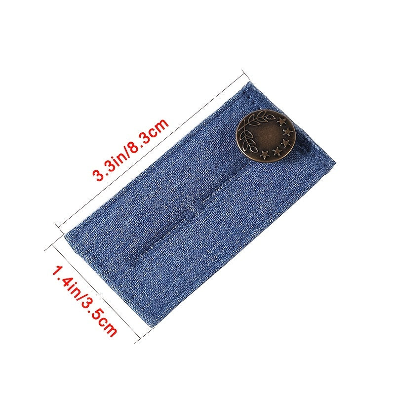 5pcs Elastic Waist Extender for Pants Jeans Trousers Waistband Expander