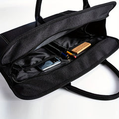 Men's Canvas Briefcase Office File Bag Laptop Business Bag