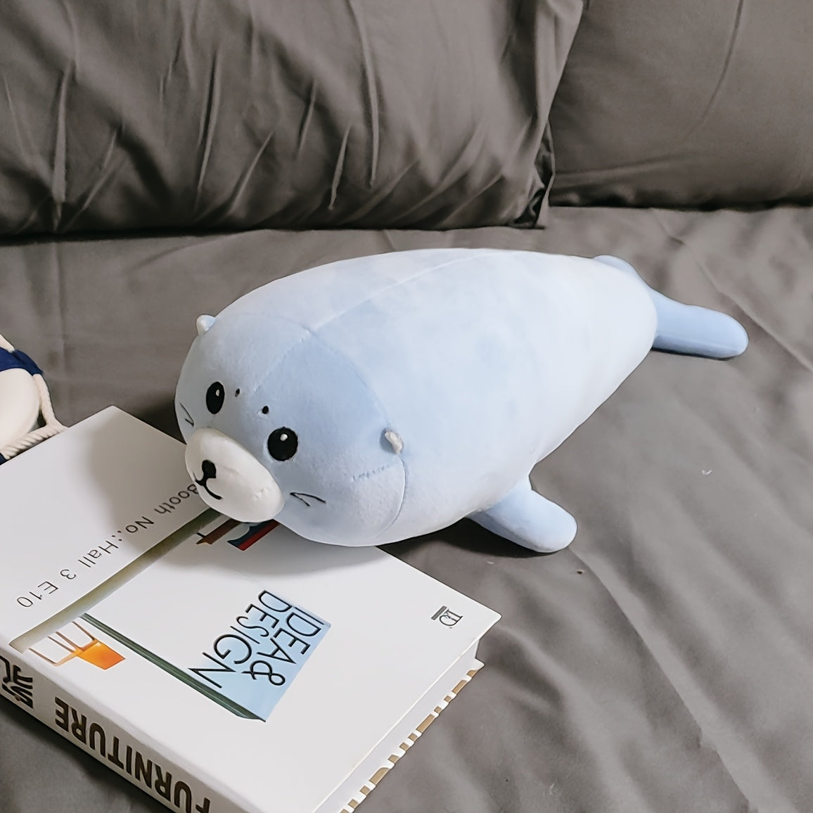 Harbor Seal Plush Toy Soft Stuffed Animal for Nurseries