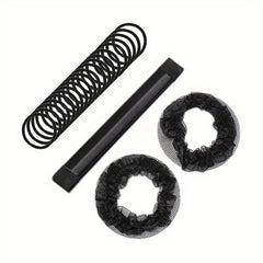 2pcs Elastic Hairnet for Ballet Dance with Hair Ties and Bun Maker