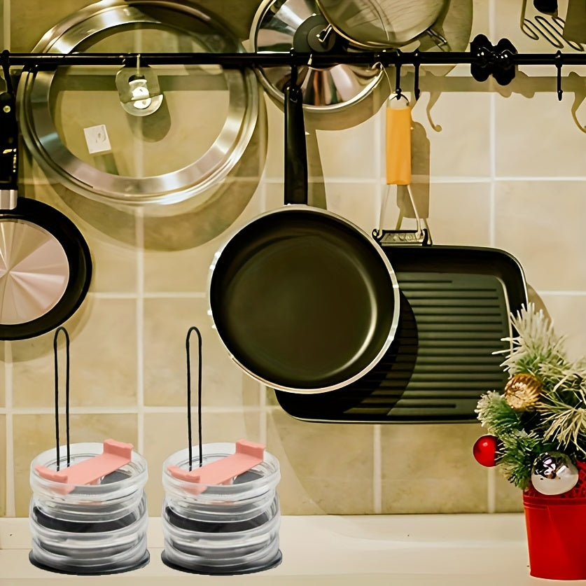 Cup Lid Storage Rack - Kitchen Cabinet Organizer