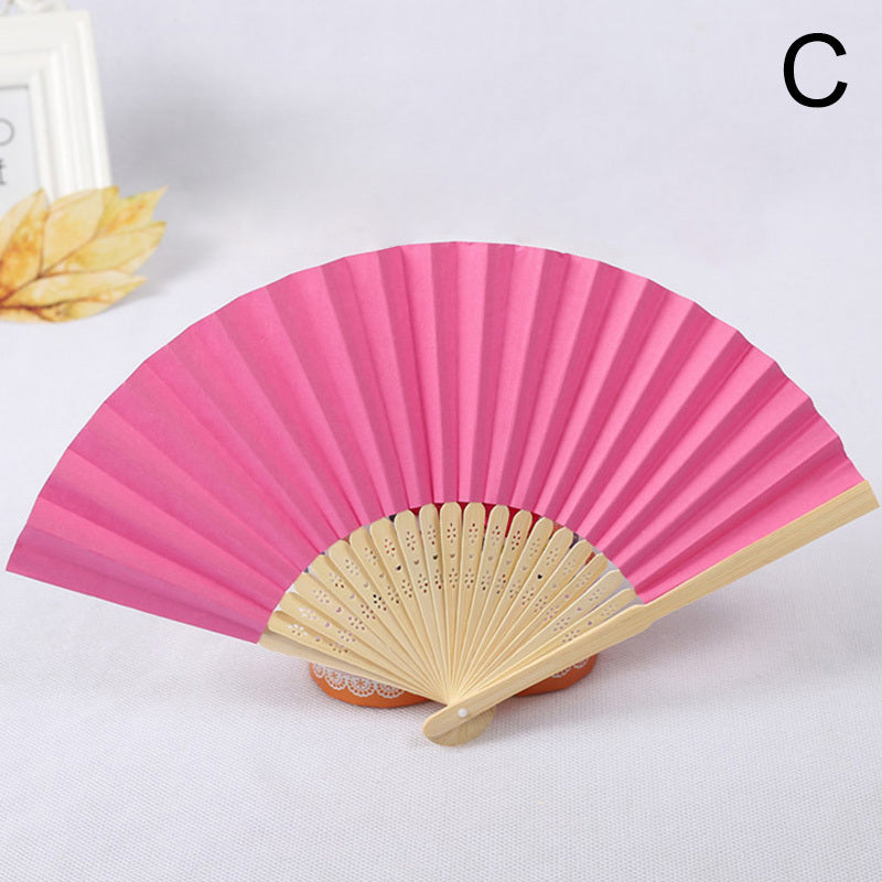 Chinese Style Paper Fan Painting DIY Supplies 1pc