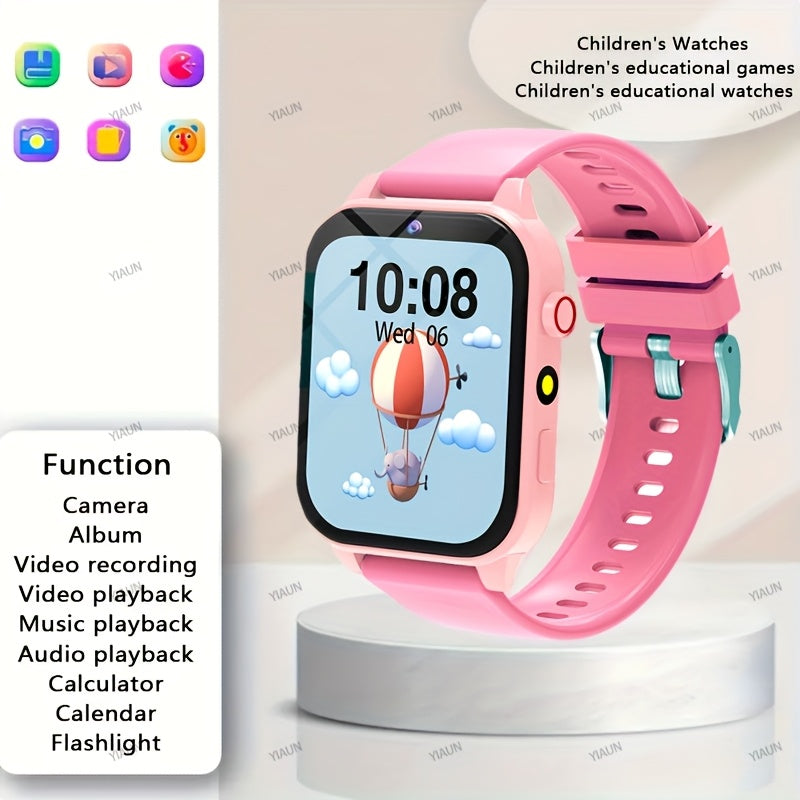 Kids Smart Watch with Educational Games Clock Music LED Lighting