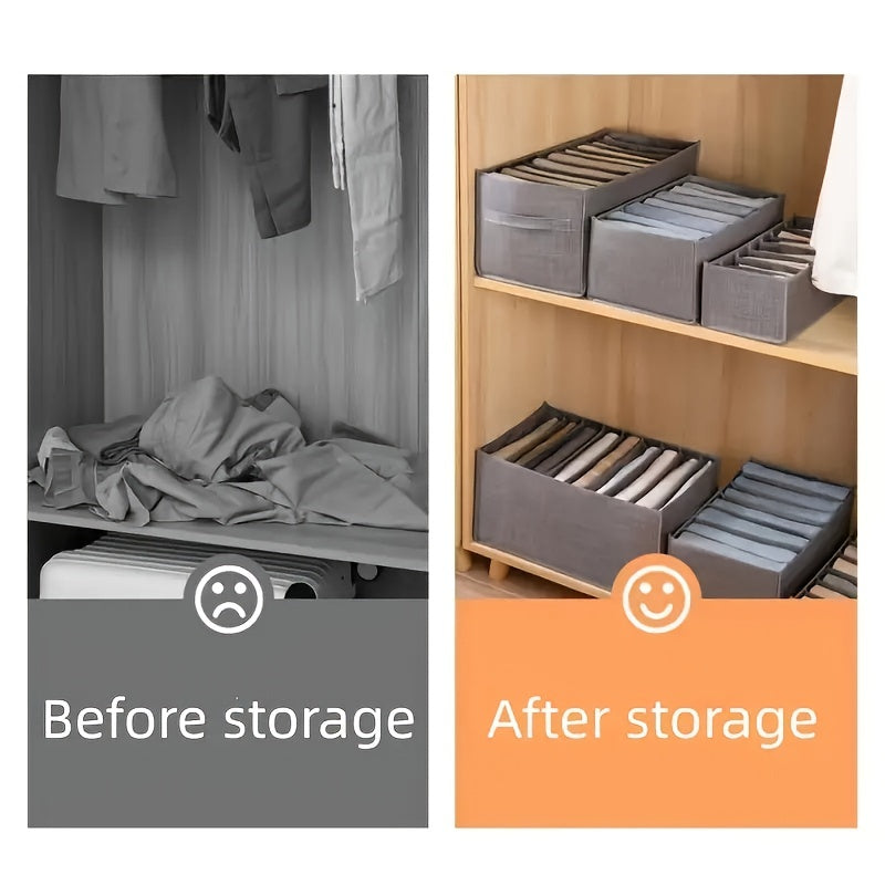 Foldable Clothes Organizer with Handle for Thin Jeans Trousers Shirts Skirts