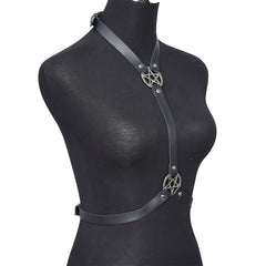 Punk Neck & Waist Belt Pentagram Chest Harness