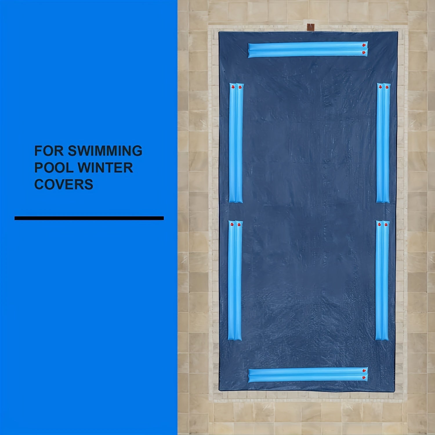 Heavy Duty Double Chamber Water Tube for Pool Covers - 6pcs