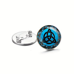 Celtic Triquetra Brooch Pins for Men