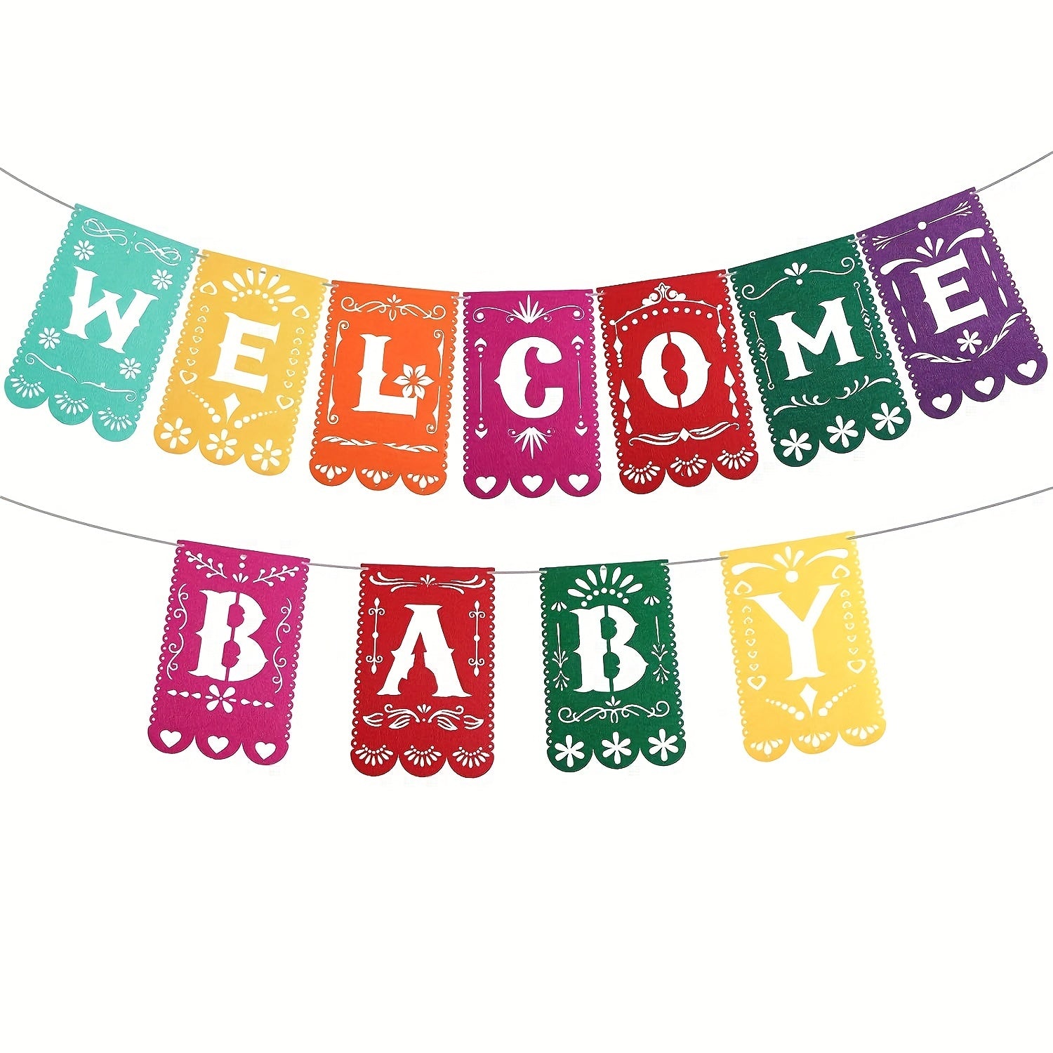 Mexico Welcomes Baby Banner for Baby Shower Gender Reveal