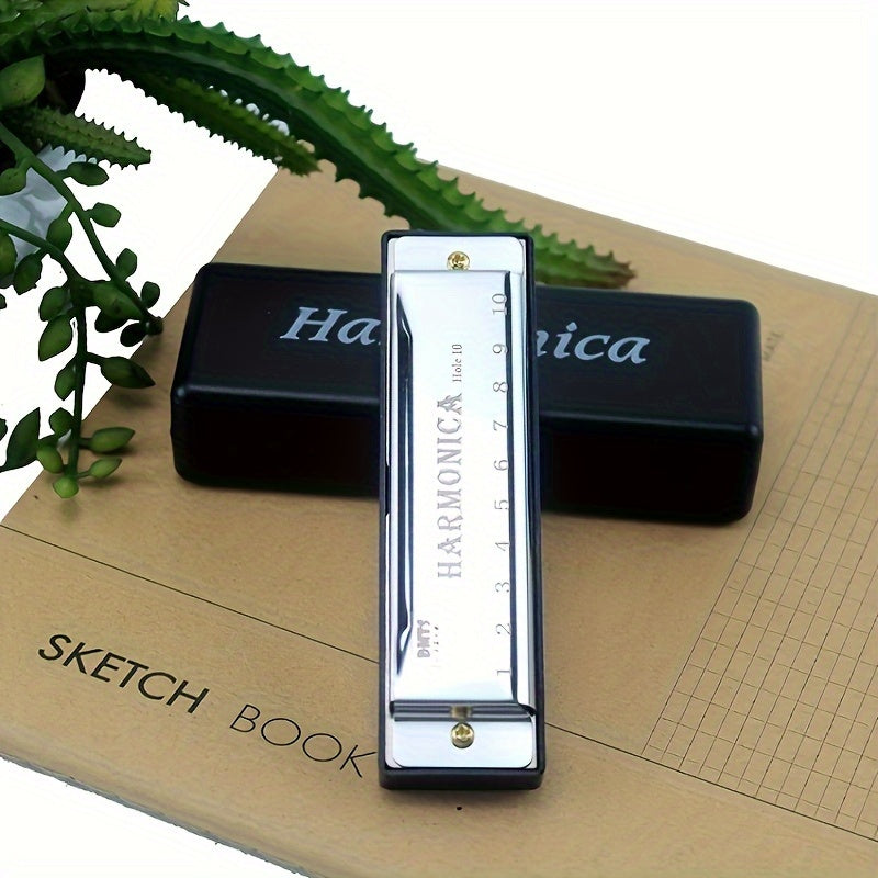 10 Holes Harmonica Mouth Organ Puzzle Musical Instrument Beginner