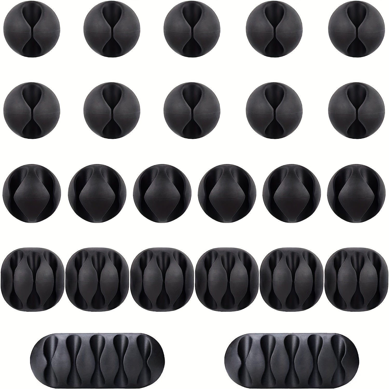 8 Pcs Adhesive Cord Holders Cable Clips Cable Management Organizer