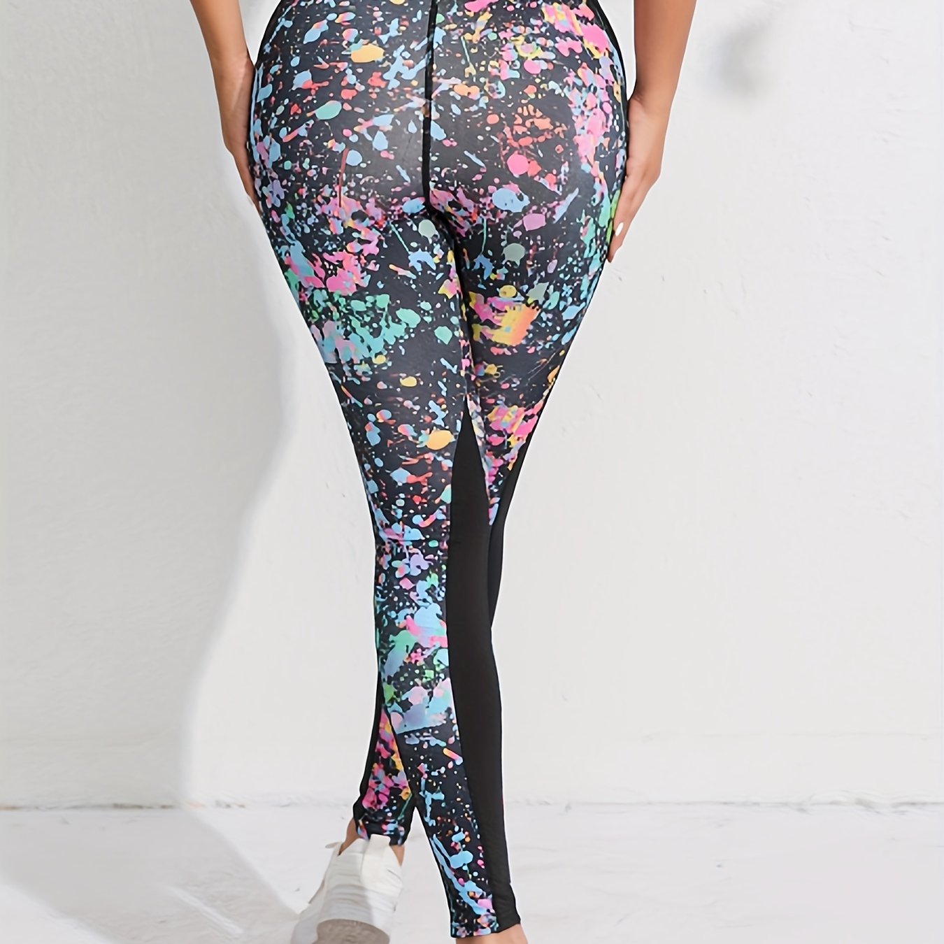 Graffiti Painting High Waist Yoga Sports Leggings