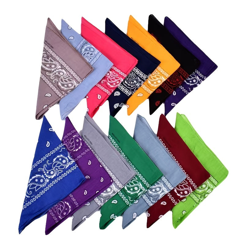 Cashew Print Multifunctional Square Scarf Bandana Neck Gaiter Headband