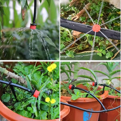 Adjustable Irrigation Drippers Micro Flow Drip Anti Clogging