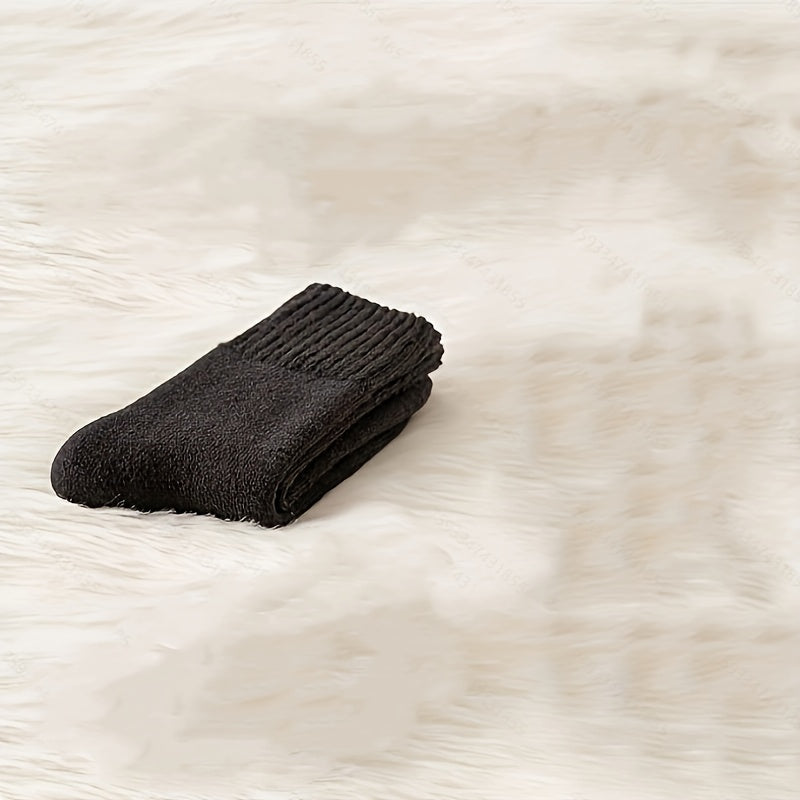 Casual Plus Velvet Thick Warm Cotton Mid-calf Socks