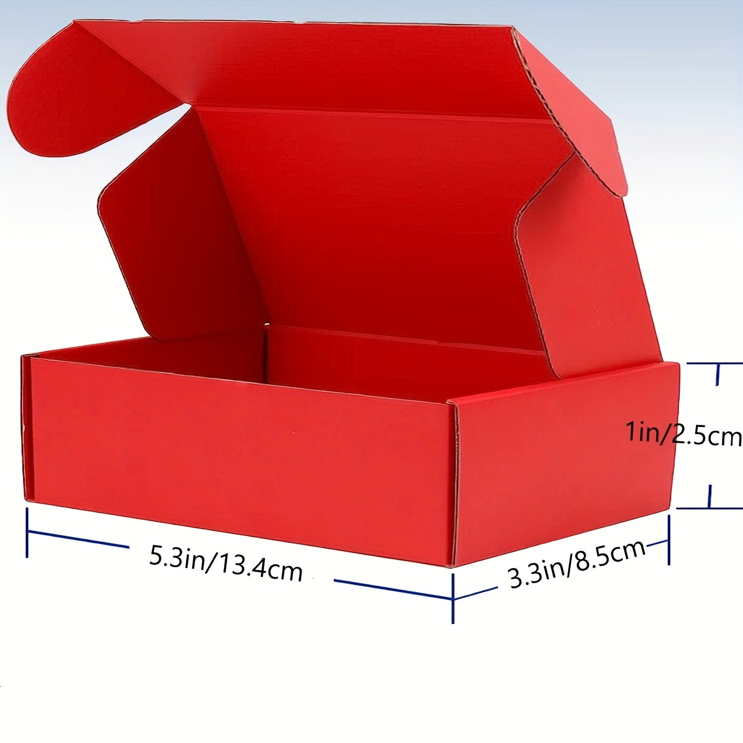 50pcs Red Small Mailer Boxes for Small Business Packaging