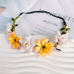 Boho Flower Wreath Hair Band for Women Girls