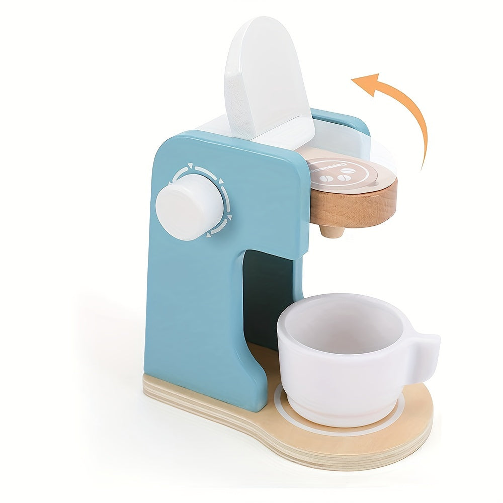 8-Piece Wooden Kitchen Toys Pretend Play Set for Boys & Girls