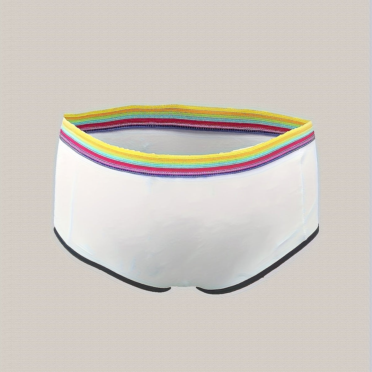  Sexy Colorful Striped Panty, Soft & Stretchy, Contrast Binding