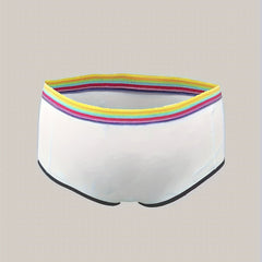  Sexy Colorful Striped Panty, Soft & Stretchy, Contrast Binding