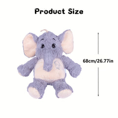 Large Gray Elephant Plush Stuffed Animal Toy Soft Durable Perfect Gift