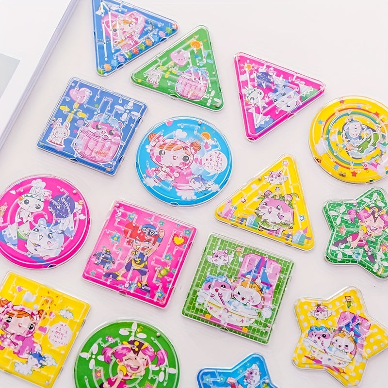 25pcs Random Cartoon Maze Toys Children Educational Toys