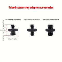 Screw Adapter Thread For Tripod Accessories Camera Mount 3/8 Male 1/4 Male