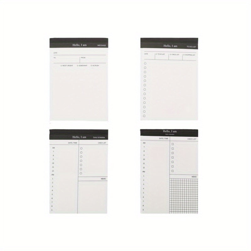 50pcs Tearable Notepad Trip Planner Memo Pad Set