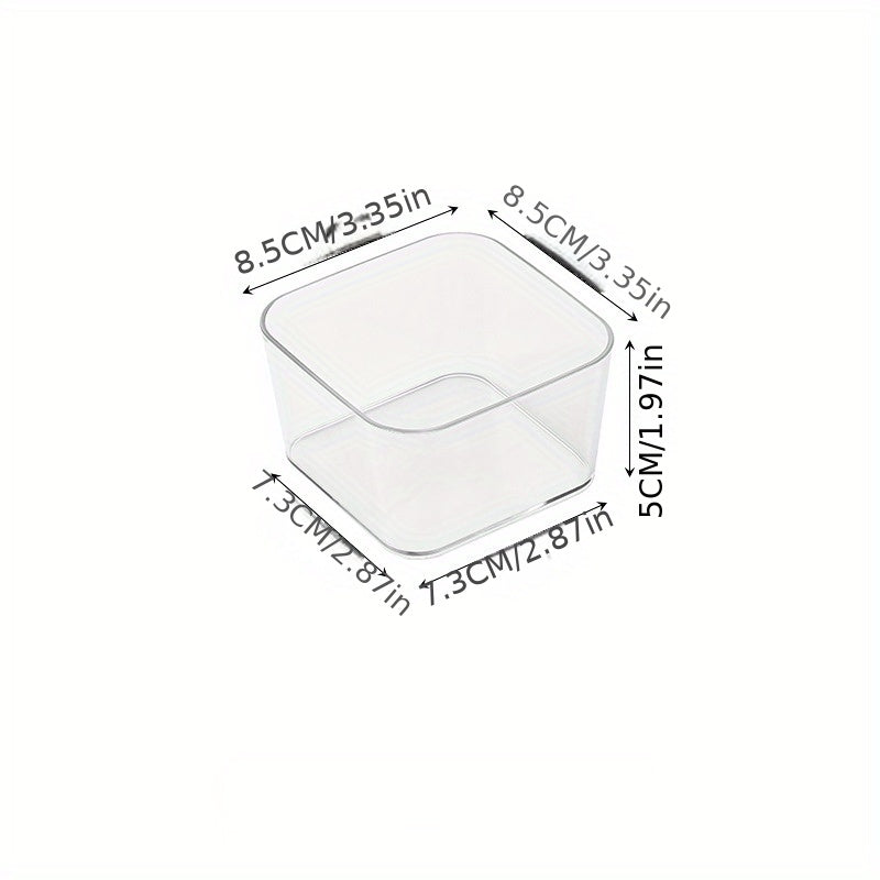 Clear Plastic Storage Box Drawer Organizer for Cosmetics and Stationery